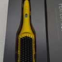 Drybar The Brush Crush Heated Straightening Brush  Hair Dryer Straightener for Smooth, Frizz-Free Hair  Salon-Quality Blowout