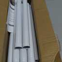 Tension Curtain Rod Extra Long White Shower Curtain Rods No Drilling Outdoor Tension Rod 31-168 inch Shower Rod Adjustable Spring Tension Rods Heavy Duty for Bathroom Patio Window Rust Proof