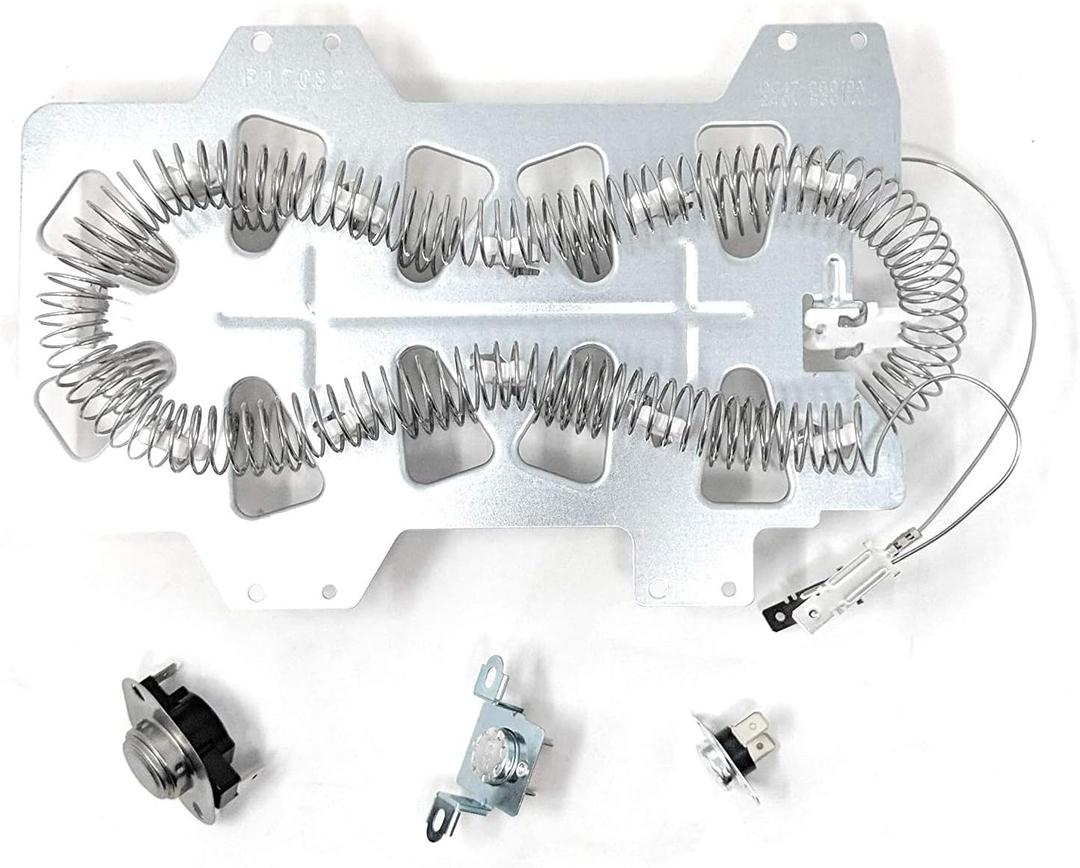 Samsung Dryer Heating Element Kit - Thermal Fuse & Thermostat Replacement (Dryer Repair Valuepack (4 pcs))