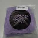 RUNNING GIRL Sports Bras for Women High Support,Seamless Ribbed Longline High Neck Sports Bra Racerback Padded Crop Top Yoga (Purple, L)