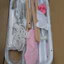 2-in-1 Baby Jumper & Swing - Foldable Stand, Stable Toddler Swing Set for Indoor & Outdoor Use (Pink)