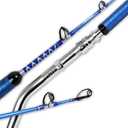 Fiblink Bent Butt Fishing Rod 2-Piece Saltwater Offshore Trolling Rod (5'6"- 50-80lbs)