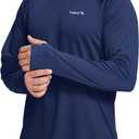 baleaf Mens Fishing Sun Shirts Long Sleeve Rash Guard Hoodies | Artic Cooling SPF UV Shirts for Swimming UPF 50 Qucik Dry Hoodie for Hiking Lightweight & Breathable with Thumb Holes & Hood XXL
