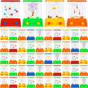 Lewtemi 60 Pcs Water Ring Toss Handheld Game Bulk Retro Pastime Games Handheld Toys Party Favor Basketball Fun Gifts, Without Water(Cute)