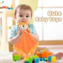 Pro Goleem Fox Security Blanket Orange Soft Baby Lovey Unisex Lovie Baby Gifts for Newborn Toddler Snuggle Toy Stuffed Animal 16 Inch