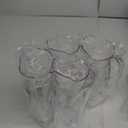 4 Pack Acrylic Water Pitcher with Lid and Spout Handle Clear Plastic Pitcher Heat Resistant Plastic Carafe Unbreakable Beverage Container Fridge Jug for Juice Iced Tea Sangria Lemonade (54 oz)