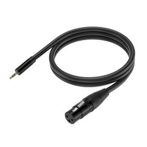 3.5mm to XLR Female Cable - 5ft 1/8 Inch TRS to XLR 3 Pin Microphone Cord - Balanced Stereo Mic Cable