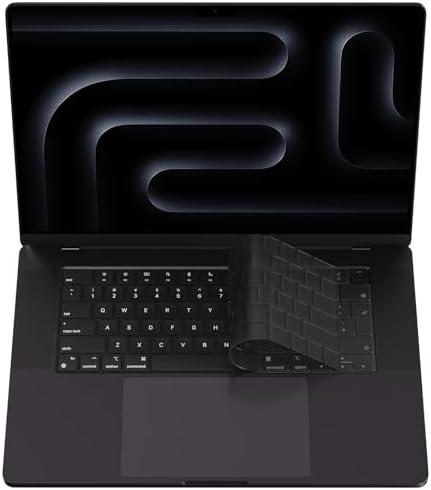 Soonjet Compatible with MacBook EU/UK Layout Keyboard Cover, Premium Ultra Thin Protector for 2025-2021 M4/M3/M2/M1 Pro/Max MacBook Pro 14/16, M4/M3/M2 MacBook Air 13/15