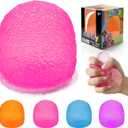 Squishy Fidget Toys Stress for Kids and Adults, Super Solid Squeeze Ball, Sensory for Stress Relief, Birthday, Easter Basket Stuffers and Party Favors(Pink), 2.2 inches
