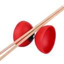 Keenso Triple Bearing Diabolo Set, Chinese Yoyo Juggling Toy with Colored Sticks, Sturdy Construction for Juggling Enthusiasts, Outdoor Sports, and Trick Performers