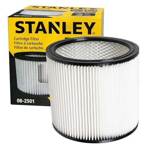 STANLEY Vacuum Filter Replacement 08-2501, Fit for Most 5-18 Gallon Wet Dry Vacuum Cleaner, Compatible with SL18115, SL18115P, SL18116, SL18116P, SL18191P, SL18199P, SL18117, SL18701P-10A, SL18410P-5A