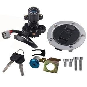 Ignition Switch Gas Petrol Cap Cover Lock Key Set Replacement for Suzuki GSXR750 2005-2016 GSXR1000 2005-2016