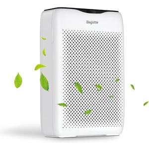 Air Purifier for Large Room, Bagotte H13 True HEPA Filter Air Purifier, up to 1350 ft², 25db Quiet Air Cleaner with Sleep Mode Speed Control & Timer for Home Bedroom Living Room, Ozone Free