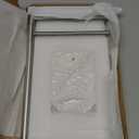 Hand Towel Holder, F-Shape Hand Towel Stand with Marble Base, Stainless Steel Swivel Hand Towel Rack Standing Towel Bar for Bathroom Kitchen Countertop, 2 Arms (Brushed Nickel)