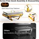 Sifer 11Qt Chafing Dishes for Buffet, No Any Screws, 4 Pack, Gold