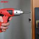 Hi-Spec Small Electric Screwdriver, Mini Drill Set, Rechargeable 3.6V Cordless Screwdriver with 26 Driver Bits, Power Tool for Small Projects & Home Use, Red