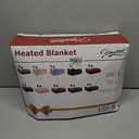 Homemate Electric Heated Blanket Queen - 84"x90" Heating Bed Blankets Throw with 10 Heating Levels 8 Hours Auto Off Fast Heating Over-Heated Protection Ultra Soft Warm Flannel ETL Certified Red (07-wine Red)