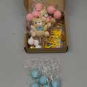 33 Pieces Gender Reveal Cake Toppers, Bear Cake Decorations Includes We Can Bearly Wait Cake Topper, Stars, Pearl Balls, Pink and Blue Bear for Baby Shower He or She Gender Reveal Party Supplies