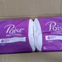 Poise Incontinence Pads & Postpartum Incontinence Pads, 5 Drop Maximum Absorbency, Long Length, 120 Count (2 Packs of 60)