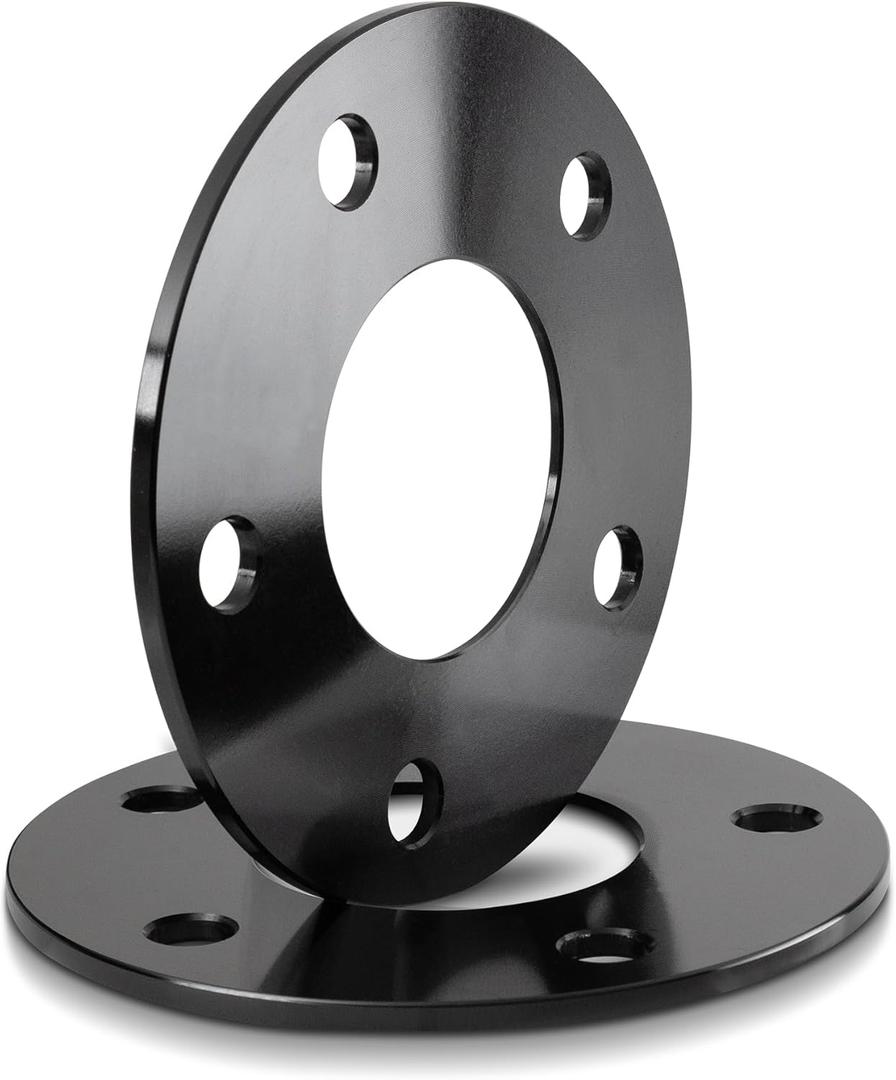 6mm (1/4 Inch) Hubcentric Black Wheel Spacers 5x115 Compatible For Dodge Charger 2006-2022, Challenger 2008-2022, Magnum 2005-2008, Compatible For Chrysler 300c 2005-2022 (2pcs 71.6mm M14x1.5) Spacer