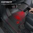 LASFIT Floor Mats for Toyota 4Runner 2025 2026 5 Seats(Not for Hybrid), All Weather TPE Custom Fit Floor Liner for 4Runner SR5/TRD/Limited 6th gen Front&Rear 4 Runner 2025-2026 Car Mats, Black