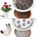 Heavy Duty Stainless Steel Garden Soil Sifter Compost Screen - 3 Sizes (Fine/Medium/Coarse Mesh) for Sifting Compost,Dirt,Rocks,Rotary Tool&Compatible, Home Garden Sieve for Gardening & Landscaping