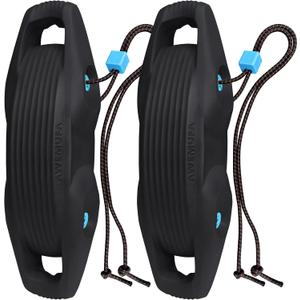 Boat Fenders Easy to Install Bumper for Docking Ideal Fender for Pontoon, Bass, Jet Ski and Fishing Boats (Black)
