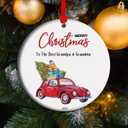 New Grandparents Christmas Ornament 2025 Best Grandpa and Grandma Gift Grandparents Keepsake Ceramic Family Legacy Decor (C3)