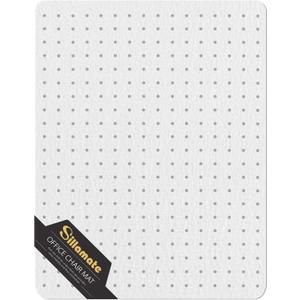 Plastic Office Chair Mat for Carpeted Floors, Heavy Duty Floor Mat,Eco-Friendly Series Studded Carpet Desk Chair Mats-36'' x 48'' (36 inches X 48 inches- NO Lip)
