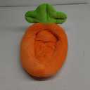 Bunny Bed,Thick&Soft Rabbit Bed with Removable Cushion,Machine Washable with Rattan Mat & Heart Decor, Cozy Warm Small Animal Sleeping Beds (Carrot Shape-M)