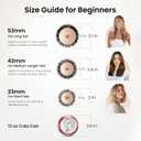 AIMIKE Round Hair Brush, 2.1 inch Nano Ion Thermal Ceramic Tech, Large Round Brush for Blow Drying & Styling, Maximum Volume and Shine, Barrel 2.1 inch, for Thick Curly Hair, Unisex