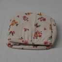 BTOOP Lunch Box for Women Men Cute Corduroy Lunch Bags Large Capacity Insulated Lunch Tote Bag For Work Travel Or Picnic (Orange-Flower)