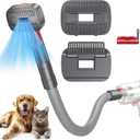 Pet Dog Grooming Attachment Kit Compatible with Dyson V7 V8 V10 V11 V12 V15 Vacuums (Not for V6), Dog Deshedding Brush Attachment for Shedding Grooming, Hair Grooming Tools for Dog and Cat, 6 Pack