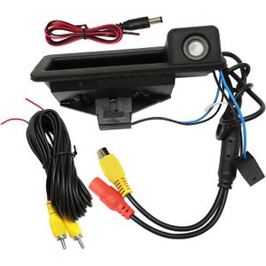 NLQR 170 Degree Parking Backup Camera, Fit for BMW 3 5 Series X1 X5 X6 E90 E91 E92 E93 E39 E60 E61 E53 E71 2008-2013, Rear View Camera Car Trunk Handle Backup Camera