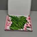 28pcs Pink Flowers Artificial Tulip Stems Real Feel PU Tulips for Easter Spring Wreath Wedding Bouquet Centerpiece Floral Arrangement Cemetery Table Dcor 13" Tall