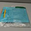 AYNAT FUN Magnetic Drawing Board for Kids & Toddlers with Beads and Magnet Stylus Pen - Magnetic Tablet Toy for Airplane & Car Ride Activities for Kids (Square Blue)