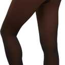 KBVOT Fleece Lined Tights Women Sheer Warm Pantyhose Leggings Fake Translucent Thermal Winter Thick Tights for Dresses (Medium)