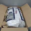 Blue Ridge Home Fashions Firm Down Alternative Bed Queen Size Set of 2 400 Thread Count 100% Cotton, Never-Go Flat Gusseted Supportive Pillows for Back or Side Sleepers, Standard, White 2