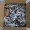 2 Inch Caster Wheels Heavy Duty Swivel Casters with Safety Brake Total Capacity 600 Lbs (Set Of 4) Good for Industrial or Furniture