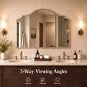 Wonderjune Trifold Vanity Mirrors 3 Way, 30 x 37 in