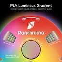 Polymaker Panchroma PLA Filament, Gradient Luminous Rainbow 1.75mm 3D Printing Filament, 3D Printer PLA Filament, Fit Most FDM 3D Printers, 1kg Spool (2.2lbs)