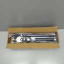 Shower Curtain Rod, 1" Diameter Heavy Duty Tension Shower Rod, Non Slip Adjustable 28-74 inch No Drilling Shower Curtain Rods Spring Tension For Bathroom, Shower Stall, No Rust, Black