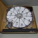 Pionites 12 Inch 12 Slots Prize Wheel Tabletop Fortune Spin with Dry Erase Marker and Eraser for Engaging Home Parties, Trade Show, Carnival Events (12''12Slots White)