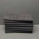 8 x Muddy Mat Pack of 8 - Soft Chenille Stair Treads Non-Slip Reusable, Super Absorbent Stair Treads for Wooden Steps, Tile & Marble Floor, Easy to Install & Machine Washable - Grey 30'' x 7''