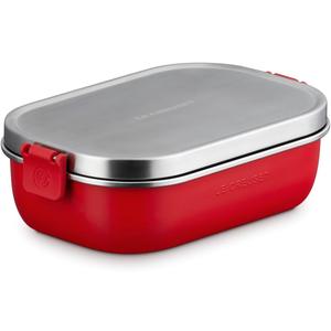 Le Creuset Stainless Steel On The Go Lunch Box, 30 oz., Cerise