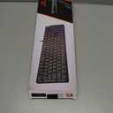 Redragon K521 Upgrade Rainbow LED Gaming Keyboard, 104 Keys Wired Mechanical Feeling Keyboard with Multimedia Keys, One-Touch Backlit, Anti-Ghosting, Compatible with PC, Mac, PS4/5, Xbox (Black)