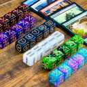 60 PCS MTG Dice Counters Keyword Counters Life Counter 1/+1 counters Commander Buff Tokens 6 Sided Dice Set for MTG, TCG, Card Games Accessories