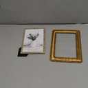 Cuspin Gold 4x6 Picture Frame, Ornate Decorative Rattan Resin Photo Frame, Gold Frames Braided Design for Tabletop Display or Wall Hanging, Elegant Home Decor