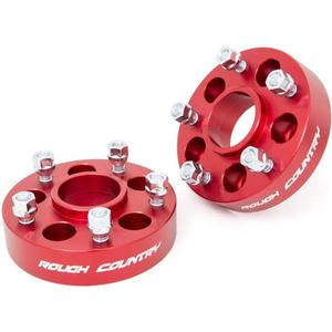 Rough Country 1.5" Wheel Adapters for 97-06 Jeep Wrangler TJ | 84-01 XJ- 1092RED