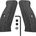 Cool Hand G10 Grips for CZ 75 Full Size, CZ 75 SP-01 Tactical, CZ 75B BD, Shadow 2, Balck Gun Grips Screws Included, Mild Aggressive OPS Texture (Grey/Black)